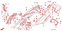 TAPAS TRASERAS (FJS400A/D/FJS600A/D5 8) para Honda SILVER WING 400 2005