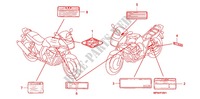 ETIQUETA DE PRECAUCION (CB400S/SA) para Honda CB 400 SUPER BOL D\'OR ABS VTEC REVO 2 TONES 2009