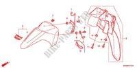 GUARDABARROS DELANTERO (2) para Honda WAVE DASH 110, double brake disks 2016