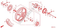 RUEDA TRASERA (AFP110MCR/AFP110CRF) para Honda WAVE DASH 110 R, Electric start, rear brake disk 2013