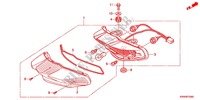 LUZ DE COMBINACION TRAS. (AFP110MCSB/C/D/AFP110KCSB) para Honda WAVE DASH 110 S, Electric start, rear brake drum 2013