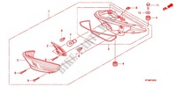 LUZ DE COMBINACION TRAS. (3) para Honda WAVE 125 X, Spoked wheels, Kick start only 2010