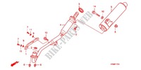 SILENCIADOR DE ESCAPE (2) para Honda WAVE 125 X, Casted wheels, Electric start 2012