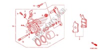 CALIBRE DE FRENO para Honda FUTURE 125 Casted wheels, Rear brake disk 2012