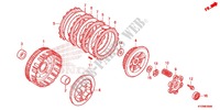 EMBRAGUE para Honda FUTURE 125 Casted wheels, Rear brake disk 2012