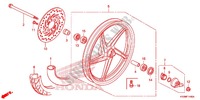 RUEDA DELANTERA (AFS125MCS/MCR) para Honda FUTURE 125 Casted wheels, Rear brake disk 2012
