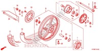 RUEDA TRASERA (AFS125MCR) para Honda FUTURE 125 Casted wheels, Rear brake disk 2012