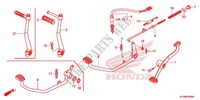 SOPORTE PRINCIPAL/PEDAL DE FRENO para Honda FUTURE 125 Casted wheels, Rear brake disk 2012