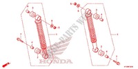 ALMOHADILLA TRASERA(2) para Honda FUTURE 125 Casted wheels, Rear brake disk 2013