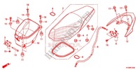 ASIENTO SIMPLE(2) para Honda FUTURE 125 Casted wheels, Rear brake drum 2012
