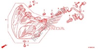 FARO DELANTERO (AFS125MSD/MCSD,E/MCRD,E) para Honda FUTURE 125 Casted wheels, Rear brake drum 2012