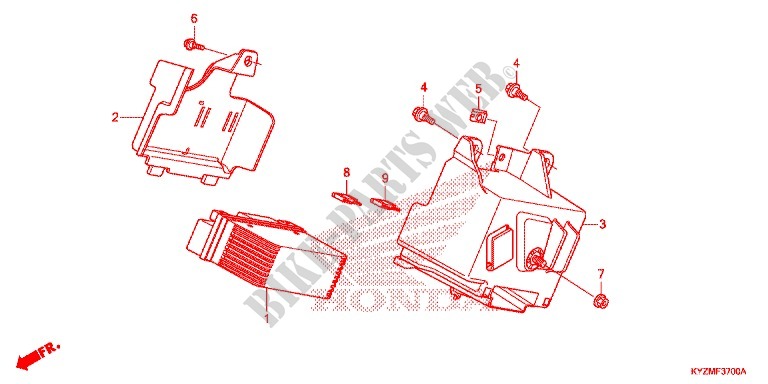CONJUNTO DE ALAMBRES/BATERIA para Honda FUTURE 125 Casted wheels, Rear brake drum 2014