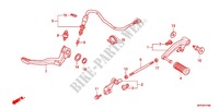 SOPORTE PRINCIPAL/PEDAL DE FRENO para Honda CB 1300 SUPER BOL DOR ABS 2014