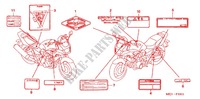 ETIQUETA DE PRECAUCION (CB1300S/SA) para Honda CB 1300 SUPER BOL DOR 2005