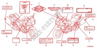 ETIQUETA DE PRECAUCION (CB1300S/SA/TA) para Honda CB 1300 SUPER BOL DOR ABS 2011