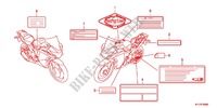 ETIQUETA DE PRECAUCION(1) para Honda CBR 250 R ABS 2014