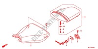ASIENTO SIMPLE(2) para Honda CBR 600 RR HRC TRICOLOR 2013