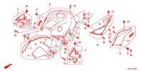 BLINDAJE SUPERIOR para Honda CBR 600 RR HRC TRICOLOR 2013