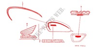 EMBLEMA/FLEJE (CB400SS4,6,7) para Honda CB 400 SS J/A 2005