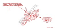 EMBLEMA/FLEJE para Honda CB 400 FOUR With Speed warning light 1998