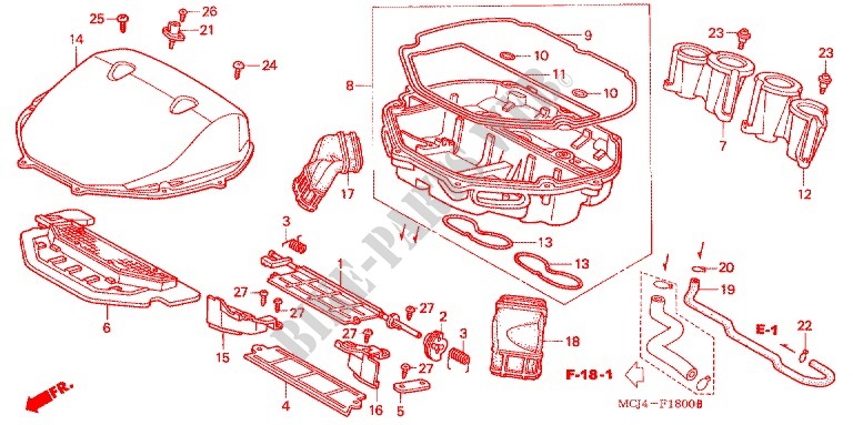 FILTRO DEL AIRE (CBR900RR'00,'01/RE'01) para Honda CBR 929 RR 2001
