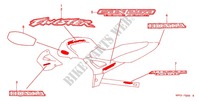 EMBLEMA/FLEJE (CBX2501,C3,3) para Honda CBX 250 TWISTER 2001