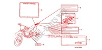 ETIQUETA DE PRECAUCION(1) para Honda CRF 250 X 2012