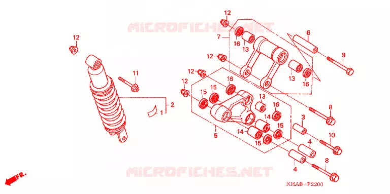 ALMOHADILLA TRASERA(2) Honda MOTO 200 CTX 2013  CTX2003