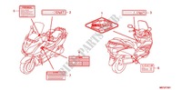 ETIQUETA DE PRECAUCION (FJS400L9) para Honda SILVER WING 400 GT 2011