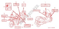 ETIQUETA DE PRECAUCION (FSC6002/A3/A4/D3/D4) para Honda SILVER WING 600 2002
