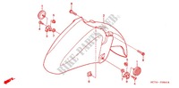 GUARDABARROS DELANTERO (FSC6002/D3/D4/D5) para Honda SILVER WING 600 2002