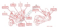 ETIQUETA DE PRECAUCION (FSC600A5/D5) para Honda SILVER WING 600 ABS 2005