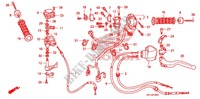 PALANCA DE MANIJA/INTERRUPTOR/CABLE (2) para Honda SPORTRAX TRX 400 X 2011