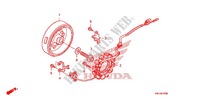 CUBIERTA DE CARTER IZQ./ GENERADOR(2) para Honda SPORTRAX TRX 400 X SPECIAL BLACK 2011