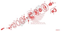 EMBRAGUE DE ARRANQUE  para Honda FOURTRAX 420 RANCHER 4X4 DCT PS CAMO 2015