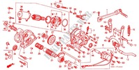 SOPORTE PRINCIPAL/PEDAL DE FRENO/MOTOR ARRANQUE para Honda TACT 50 BASIC 1989
