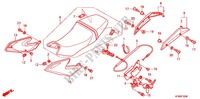 ASIENTO/CUBIERTA LATERAL para Honda VTR 250 PGMFI 2012