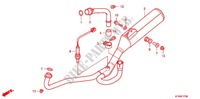 SILENCIADOR DE ESCAPE(2) para Honda VTR 250 PGMFI 2012