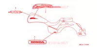 EMBLEMA/MARCA  para Honda VTX 1300 S RETRO 2003