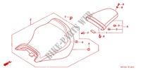 ASIENTO para Honda VTX 1800 F Black crankcase, Chomed forks covers and handlebar 2005