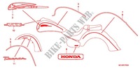 EMBLEMA/FLEJE (VTX1800R/S/T/N'06) para Honda VTX 1800 TOURING Black crankcase 2007