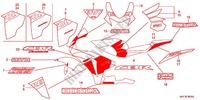 EMBLEMA/FLEJE (3) para Honda CBR 1000 RR FIREBLADE TRICOLOUR 2011