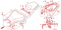 ASIENTO SIMPLE(2) para Honda CBR 1000 RR FIREBLADE REPSOL 2011