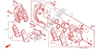 PINZA FRENO DELANTERA (CB750F2N/T/1 CB750F4/5) para Honda CB 750 RED TYPE II 1997