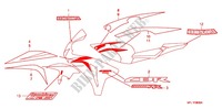 EMBLEMA/FLEJE (1) para Honda CBR 1000 RR HURRICANE ABS 2009