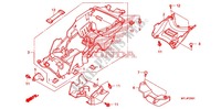 GUARDABARROS TRASERA para Honda CBR 1000 RR HURRICANE ABS RED 2011