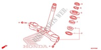 VASTAGO DE DIRECCION/PUENTE SUPERIOR para Honda CBR 1000 RR 2013