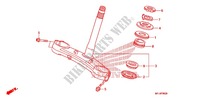 VASTAGO DE DIRECCION/PUENTE SUPERIOR para Honda CBR 600 RR ABS BLACK 2011