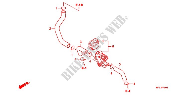 SISTEMA DE RECICLAJE DE GAS para Honda CBR 1000 RR ABS 2010