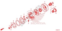 EMBRAGUE DE ARRANQUE  para Honda FOURTRAX 420 RANCHER 4X4 Manual Shift CAMO 2014